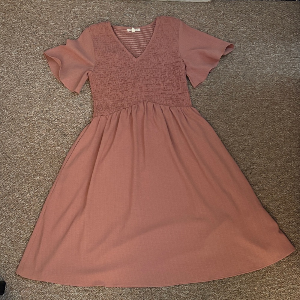 Tea n Rose Dusty Pink Womens Dress